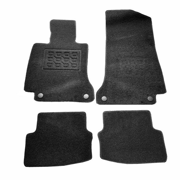 Covorase mocheta Mercedes Clasa C (W205) Cabrio 2015-prez., Negre, set de 4 Buc