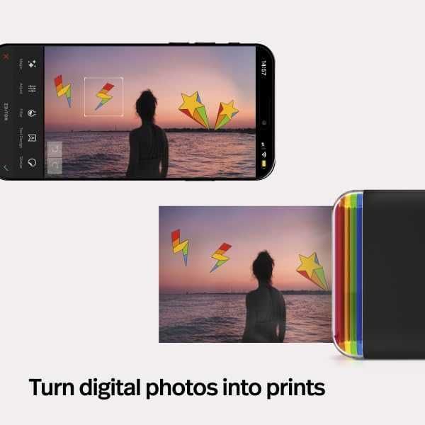 Imprimanta bluetooth Polaroid HiPrint, 2x3 , Alba,sigilat
