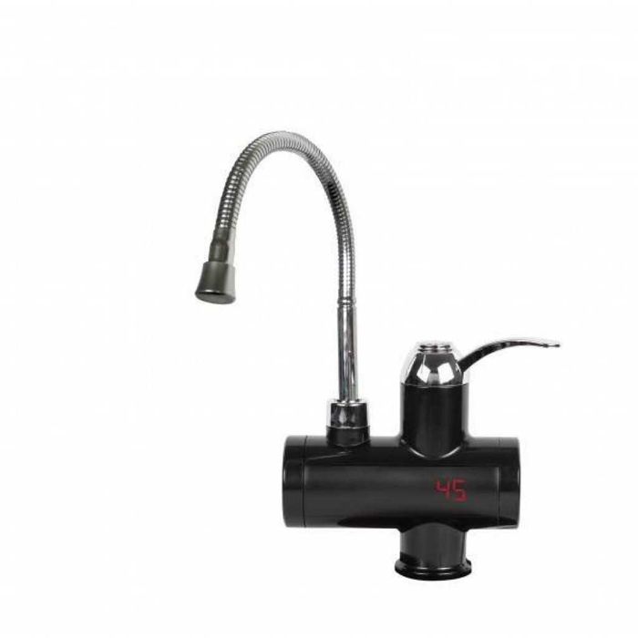 Нагревател за вода с гъвкав чучур, за стена/ за плот 3000W, черен