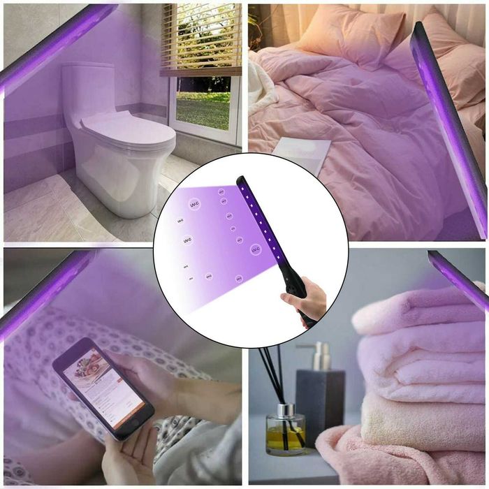 Lampa portabila 30 LED UV! Se poate fixa magnetic rabata Noua ambalata