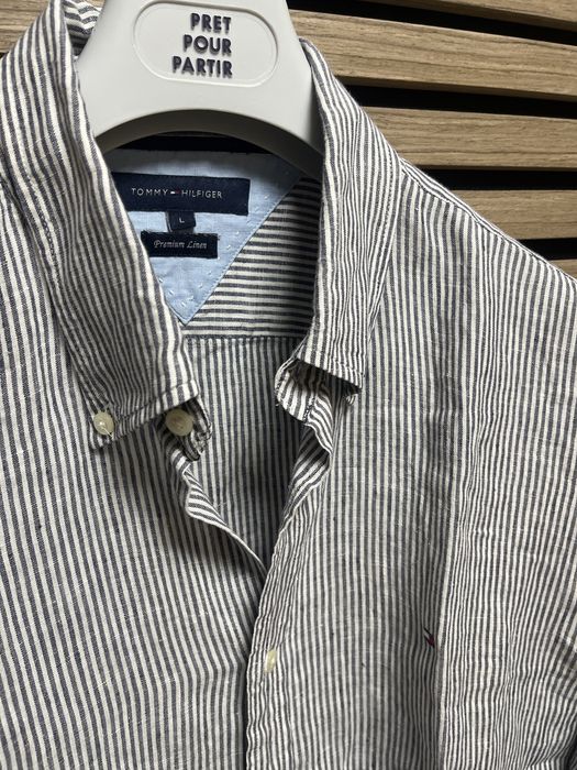 Tommy Hilfiger - Premium Linen НОВА Ленена  риза -  Л/ХЛ / Оригинал