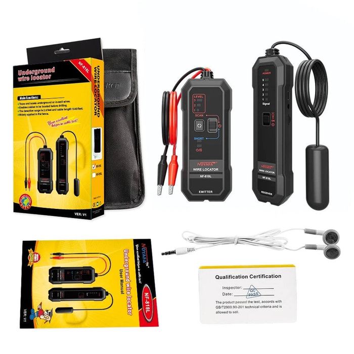 Локатор (трекер) подземных кабелей NOYAFA NF-818L, трассоискатель