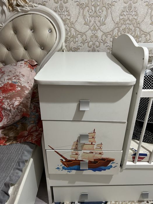 Манеж детский с тумбой