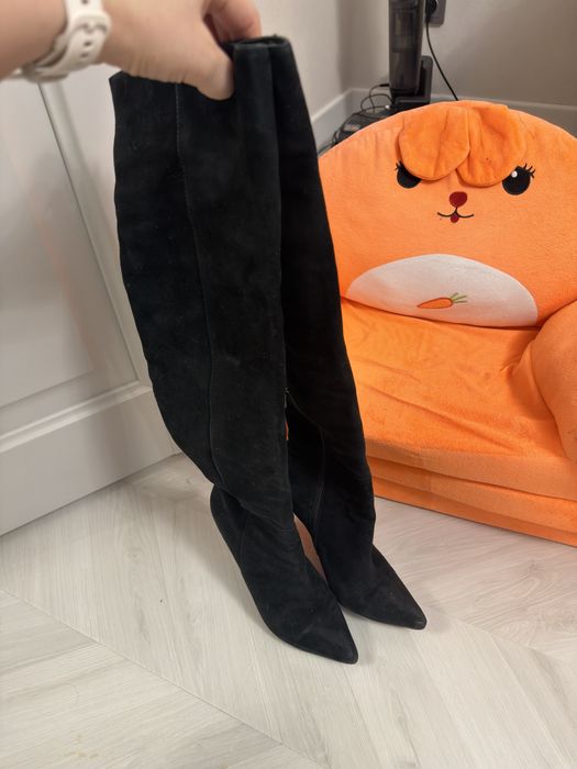 Ботфорты натуральная замша