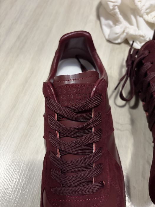 Maison Margiela Gats low burgundy 41