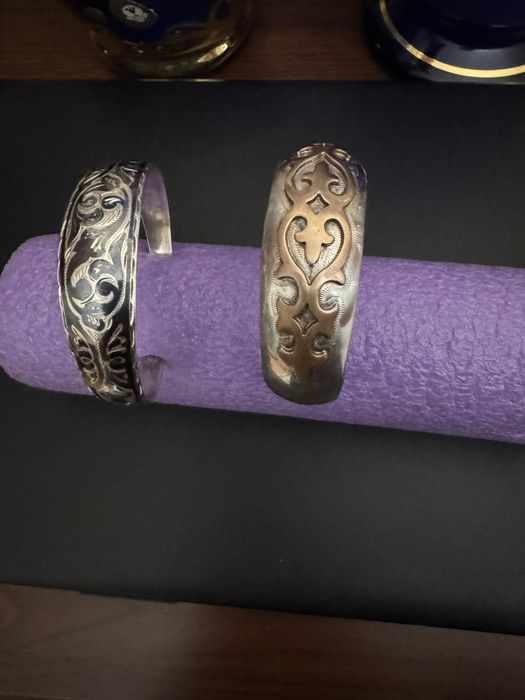 браслет серебро две штуки