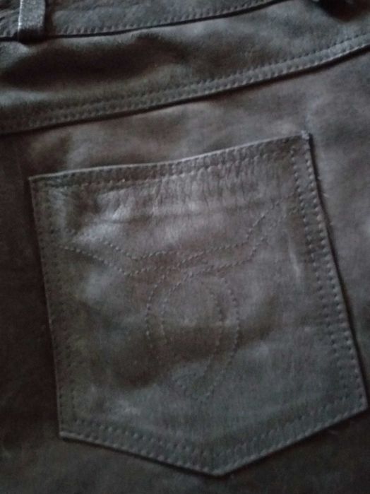 Pantaloni moto Eurostar piele naturala ,Marime 36/motociclist