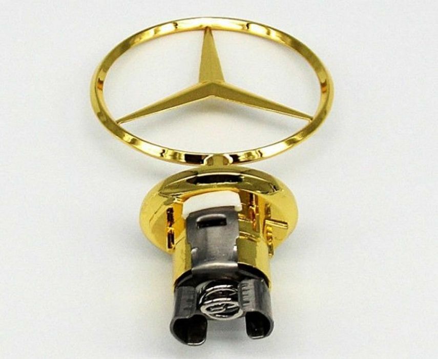 емблема за мерцедес Mercedes-Benz златна Gold 44мм