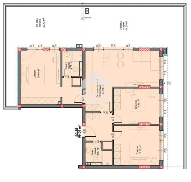 Продава се Четиристаен апартамент в Варна, Възраждане 3 - 197 кв.м за 578 €/кв.м - Снимка #2