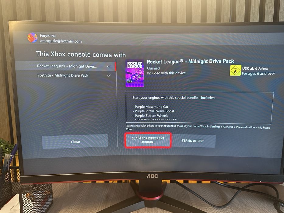 Consola xbox series s 512 GB + pachet special (Fortnite + Rocket leagu