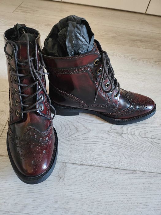 Ghete de dama din piele naturala, mas.36