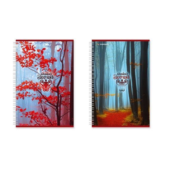 Тетрадь Silwerhof «Shadow forest», А4, 80 листов, клетка