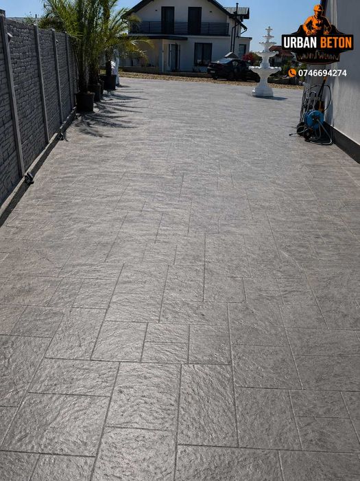Beton Amprentat pentru Curte | Urban Beton Premium