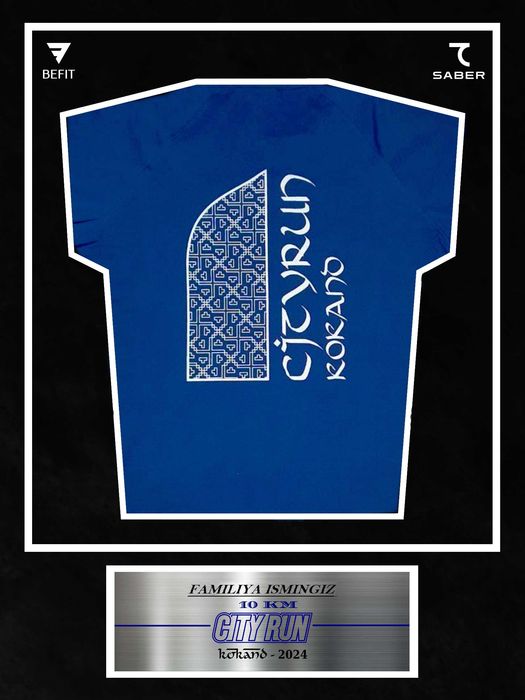 Памятная Ваша футболка в рамке/Estalik futbolkangiz ramkada