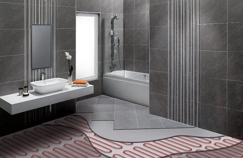 Электрический тёплый кабелний под кафель