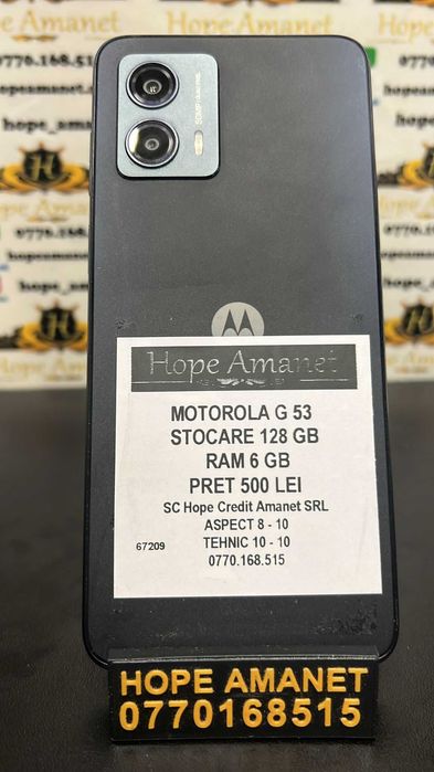 Hope Amanet P3 MOTOROLA G53 128GB / 6GB RAM