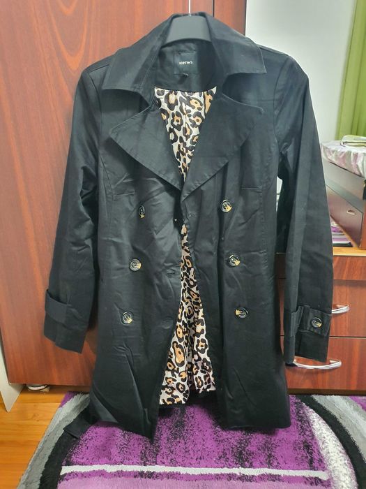 Trench dama negru Koton M