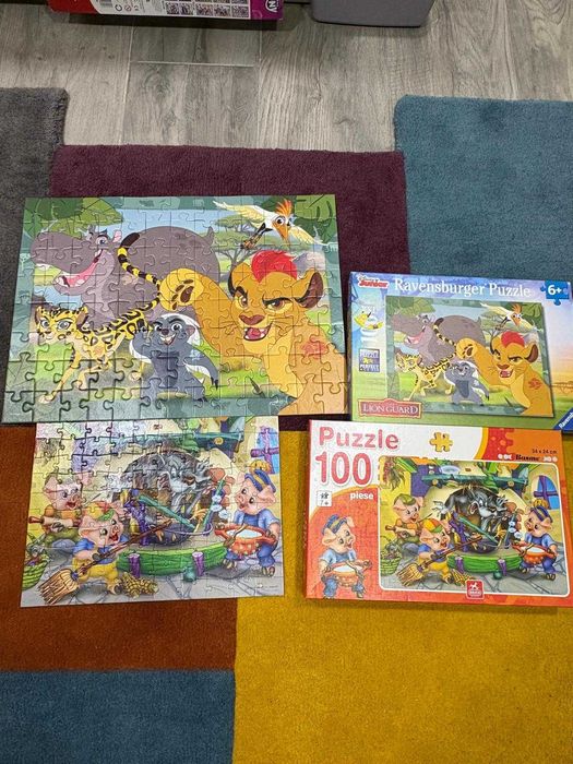 Pachet 28 buc x Puzzle diverse modele pentru 3 - 6 ani+