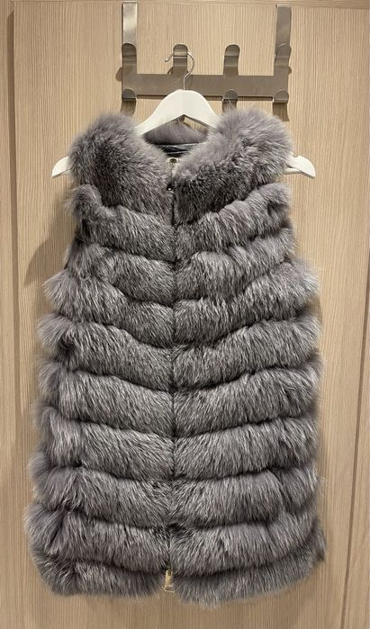 Дълъг елек от естествен косъм