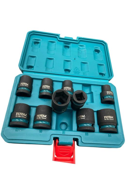 trusa 10 tubulare negre impact 1/2  Total industrial