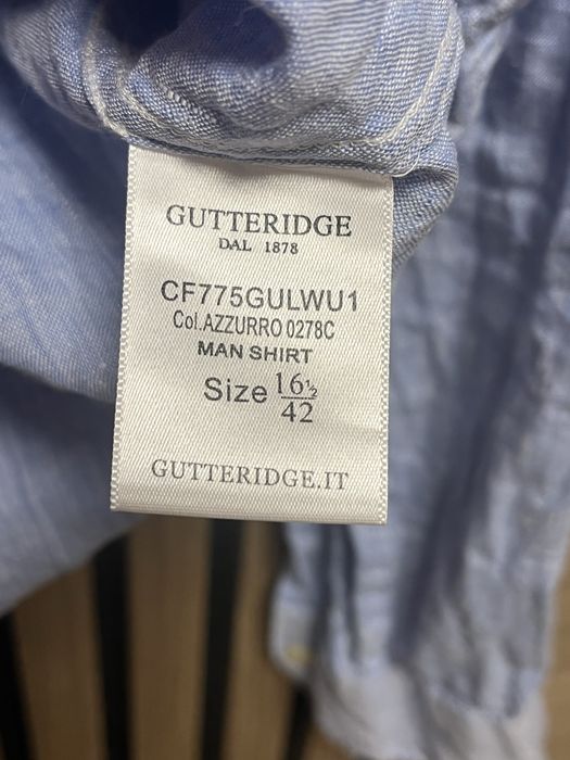 GUTTERIDGE 1878 - Made in ITALY - Ленена риза размер Л / Оригинал