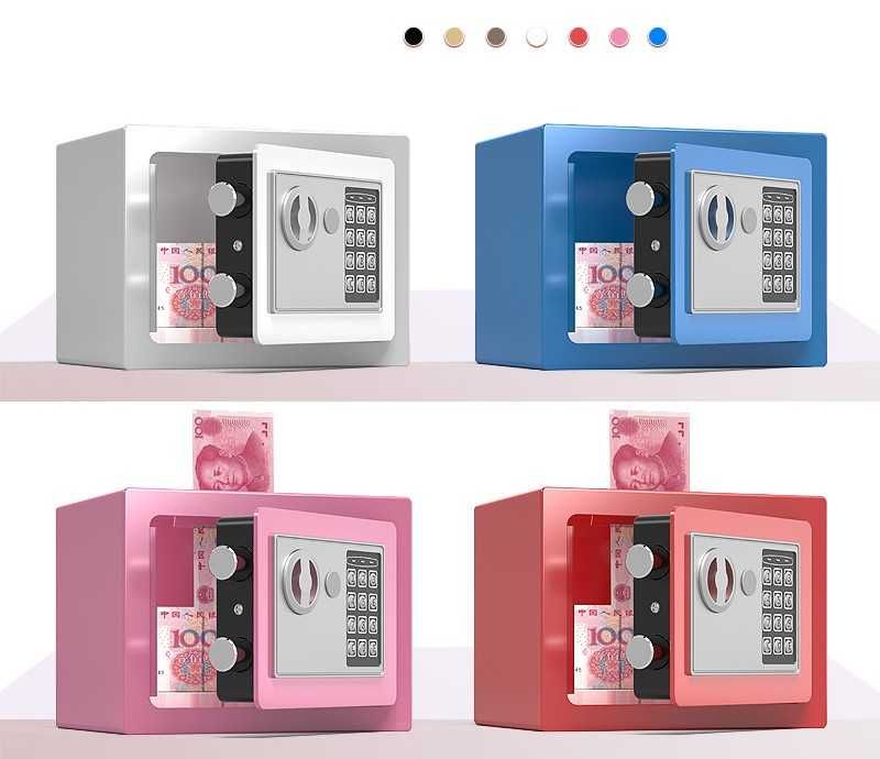 Metall seyf pul va hujjatlar uchun ofis uchun qulf bilan