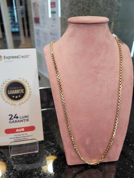 Lant aur 14K 13.57g 56cm (Iulius Mall)(B-46) Garantie 2 ani!