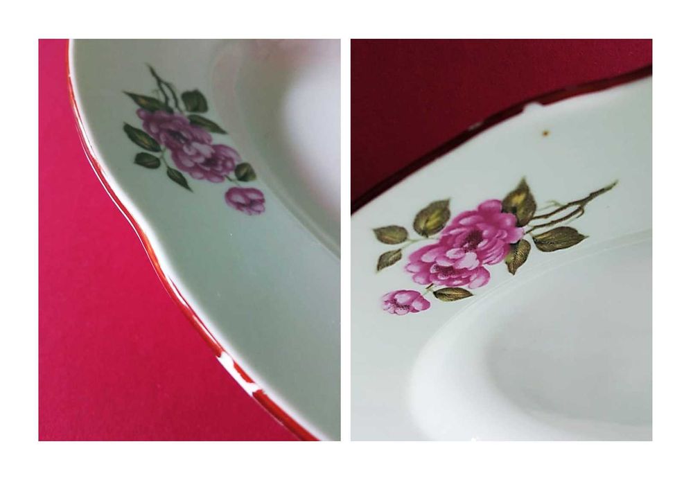 Две големи плата "Изида" * Стар български порцелан