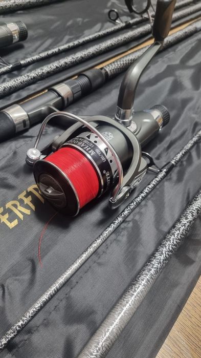 SET 4 Lansete Crap Diamant Alb 3.90 4.0Lbs + 4 Mulinete MHA 6000