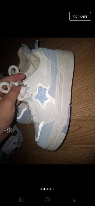 Adidasi Fashion albaștrii