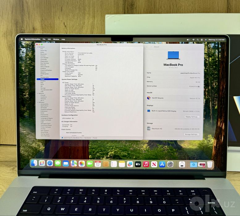 MacBook Pro M2 Pro 16” 16/512GB Silver • Full Box