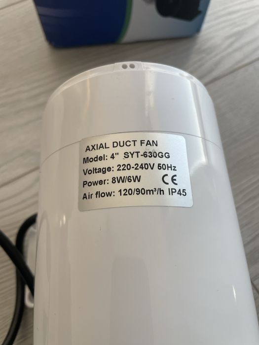 Канален вентилатор ф 100