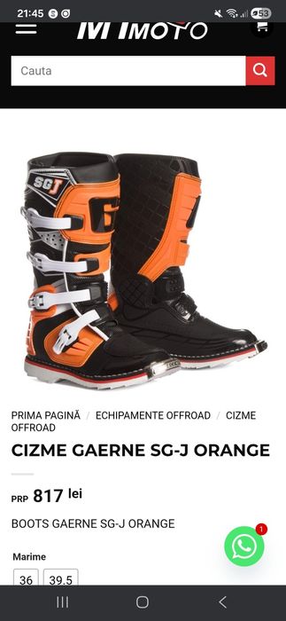 vand cizme enduro 39