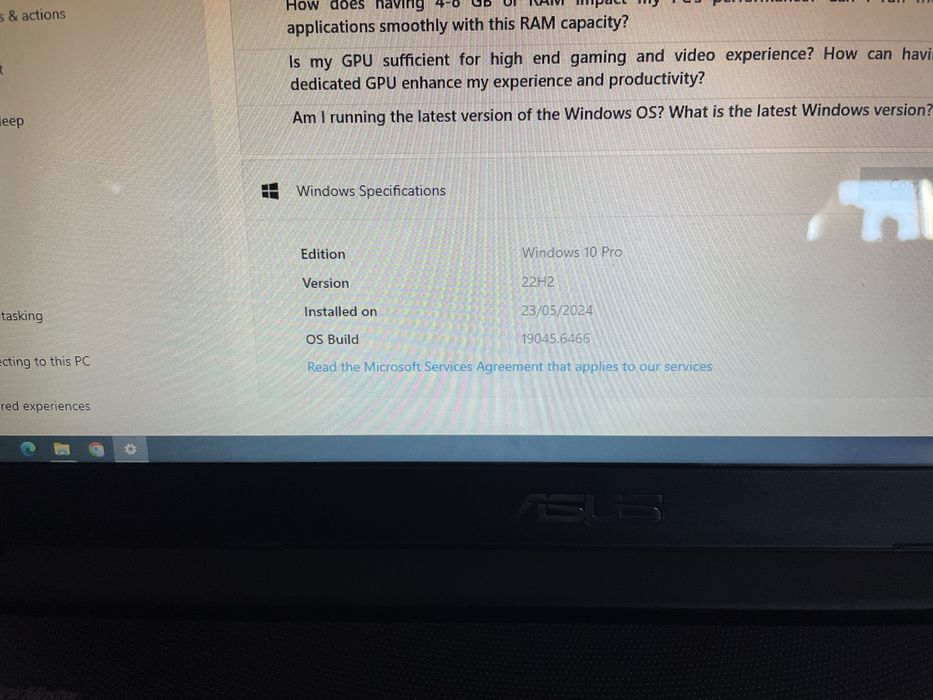 ASUS X502C / 4GB RAM / 120GB SSD / 15.6