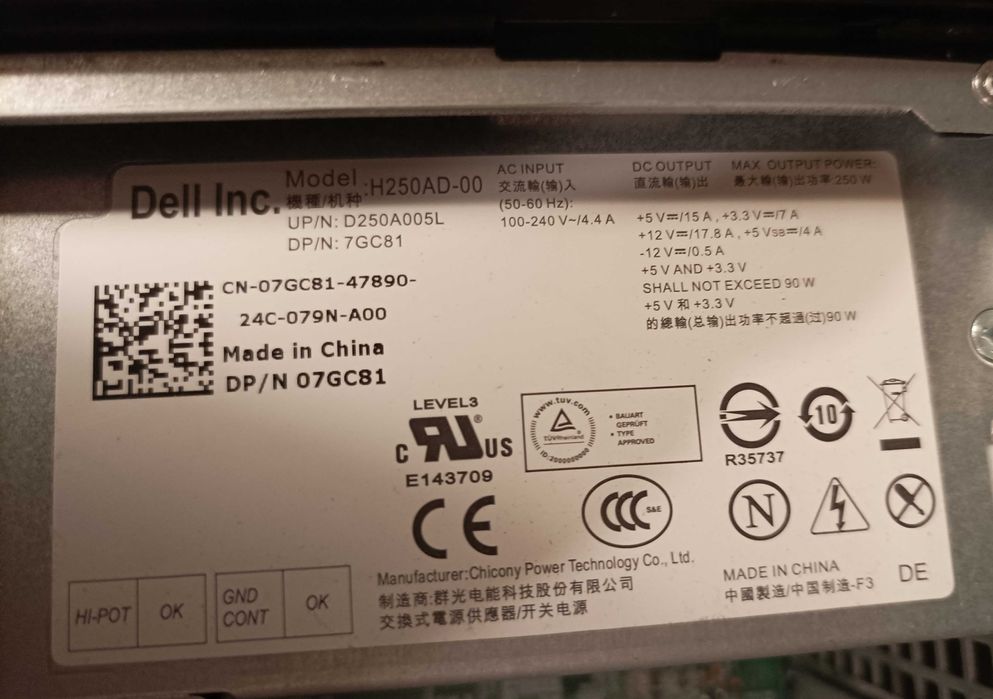 Sistem PC Optiplex 790, i5-2400 3.10 GHz 4 cores, 8gb DDR3