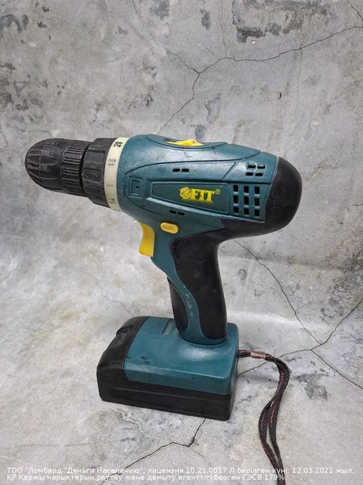 Шуруповерт Fit Петропавловск Назарбаева 134 лот 857123