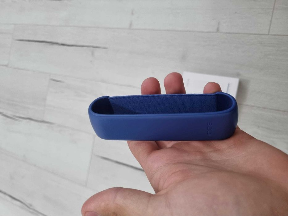 IQOS 3 DUO Nou (Albastru) + Husă Piele Originală (Albastră)