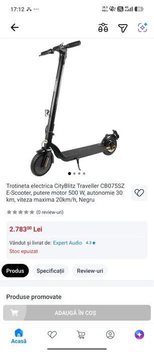 Trotineta CityBlitz Traveler | Ca nouă | Adusă din Germania