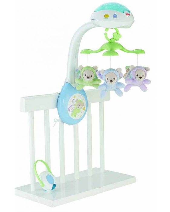 Музикална въртележка за кошара Fisher Price - Мечета и пеперуди