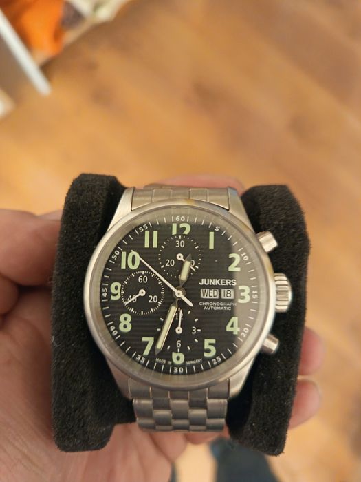 Топ цена "Junkers"pilot original Swiss 7750 valjoux