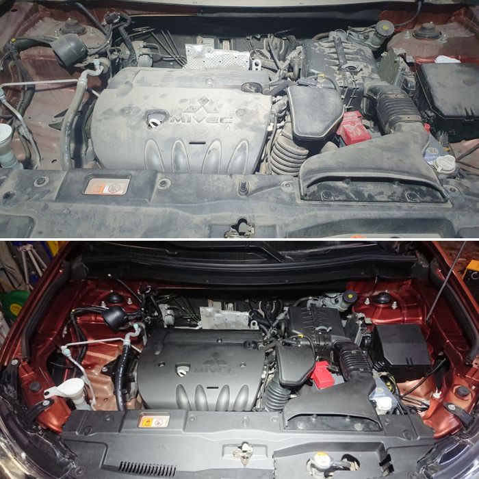 Мойка двигателя паром