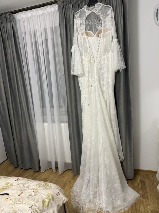 Rochie de mireasă din mătase naturală Azzura Milla Nova Anne’s Bridal