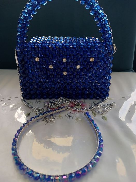 Сумка из бусин, ручная работа