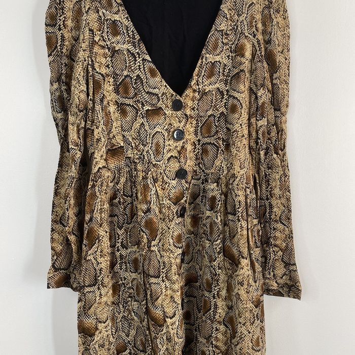 Рокля Zara с змийски принт