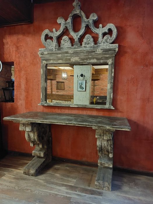 Италиански скрин с огледало