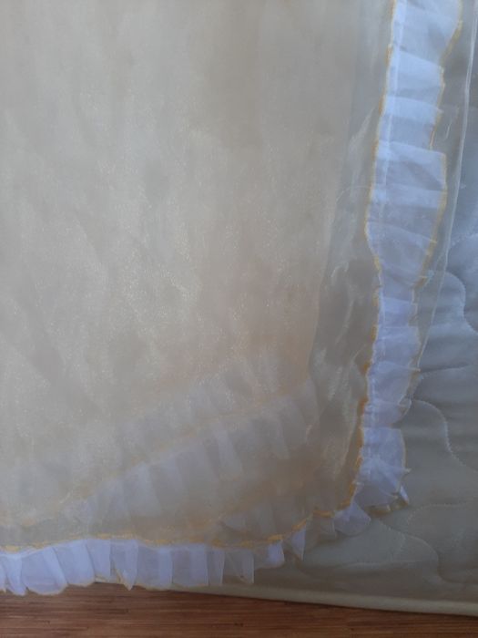 Тюль органза белая. 2.30/4.00.