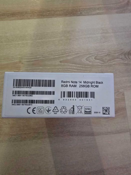 Redmi Note 14  8GB RAM  256GB ROM