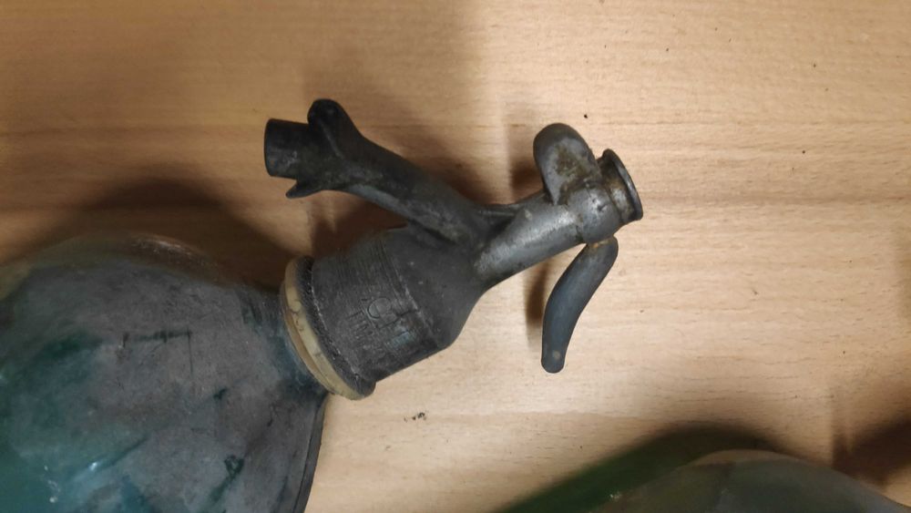 Set 2 Sifoane Vechi din Sticlă (Butelii Apa Vintage Târgu Mureș