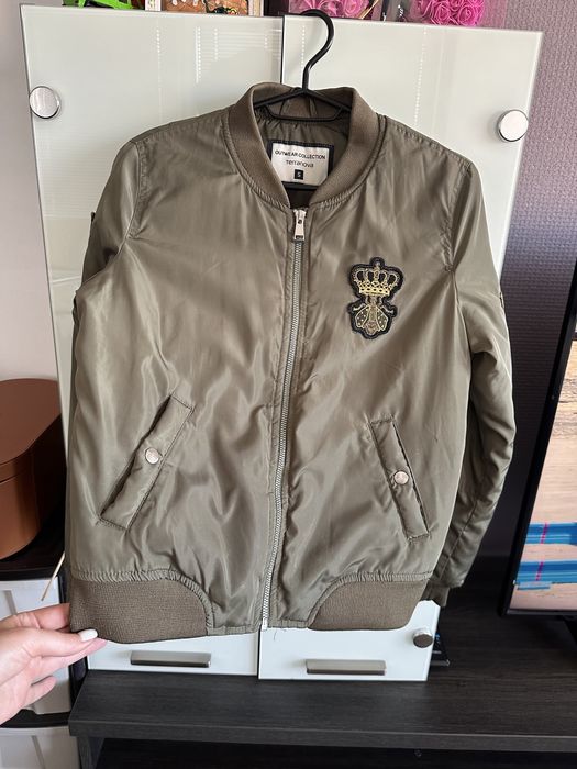 Бомбър яке маслено зелен XС-С размер