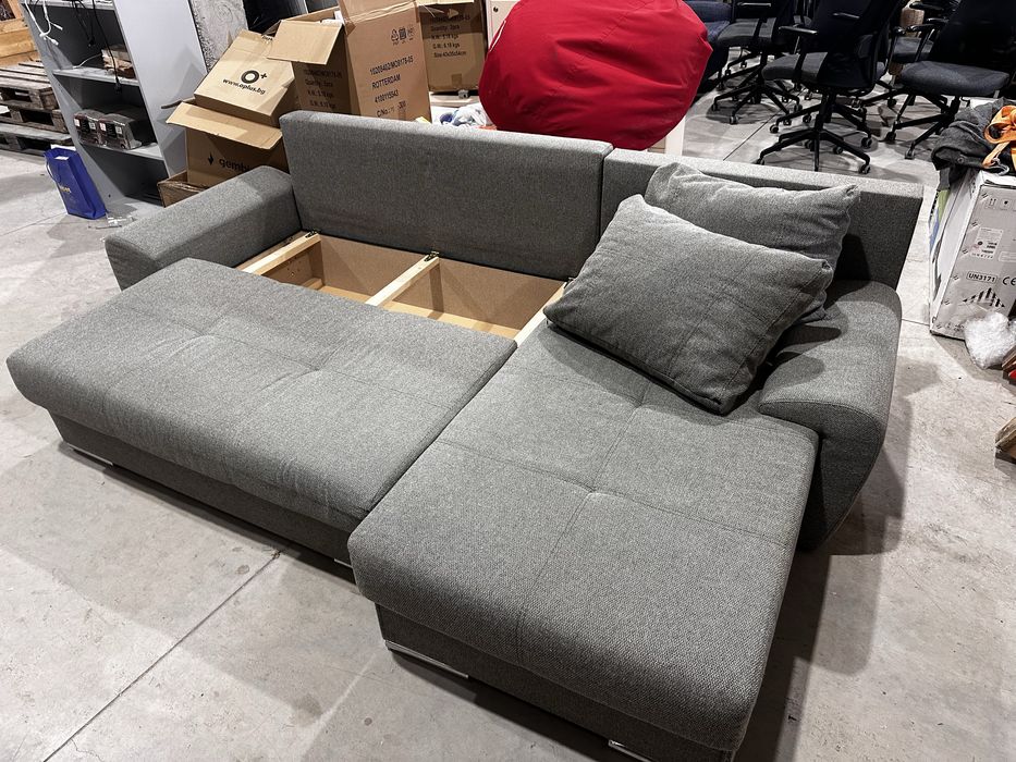 Ъглов разтегателен диван с функция сън – 260×160 см
